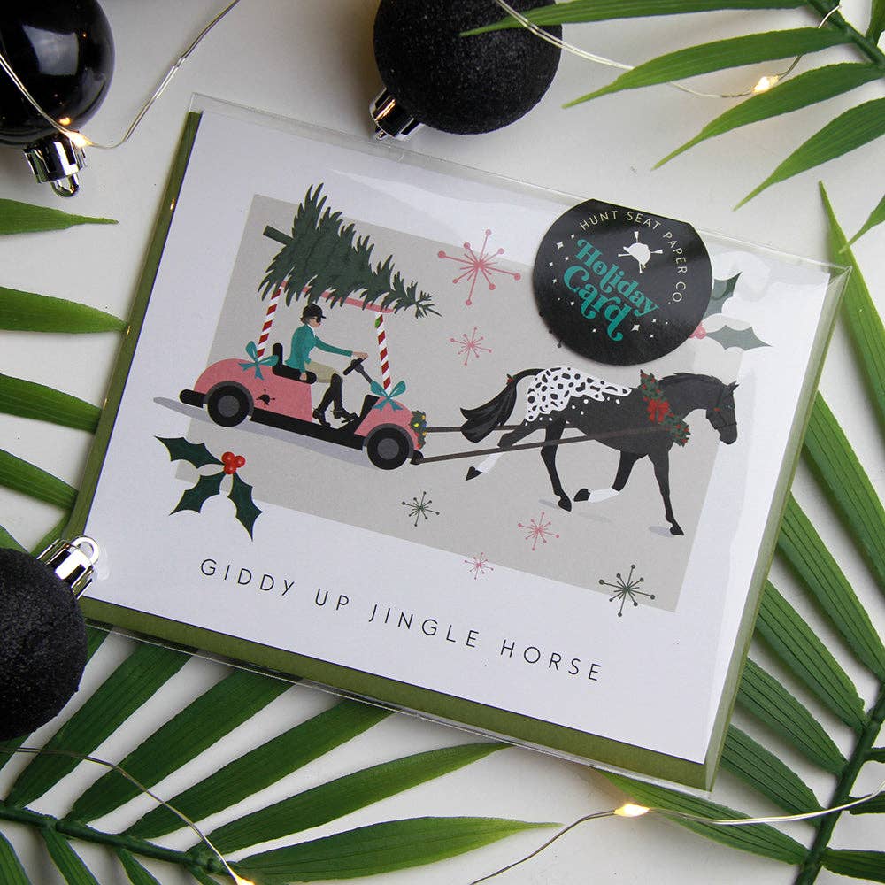 Giddy Up Jingle Horse: Single Card