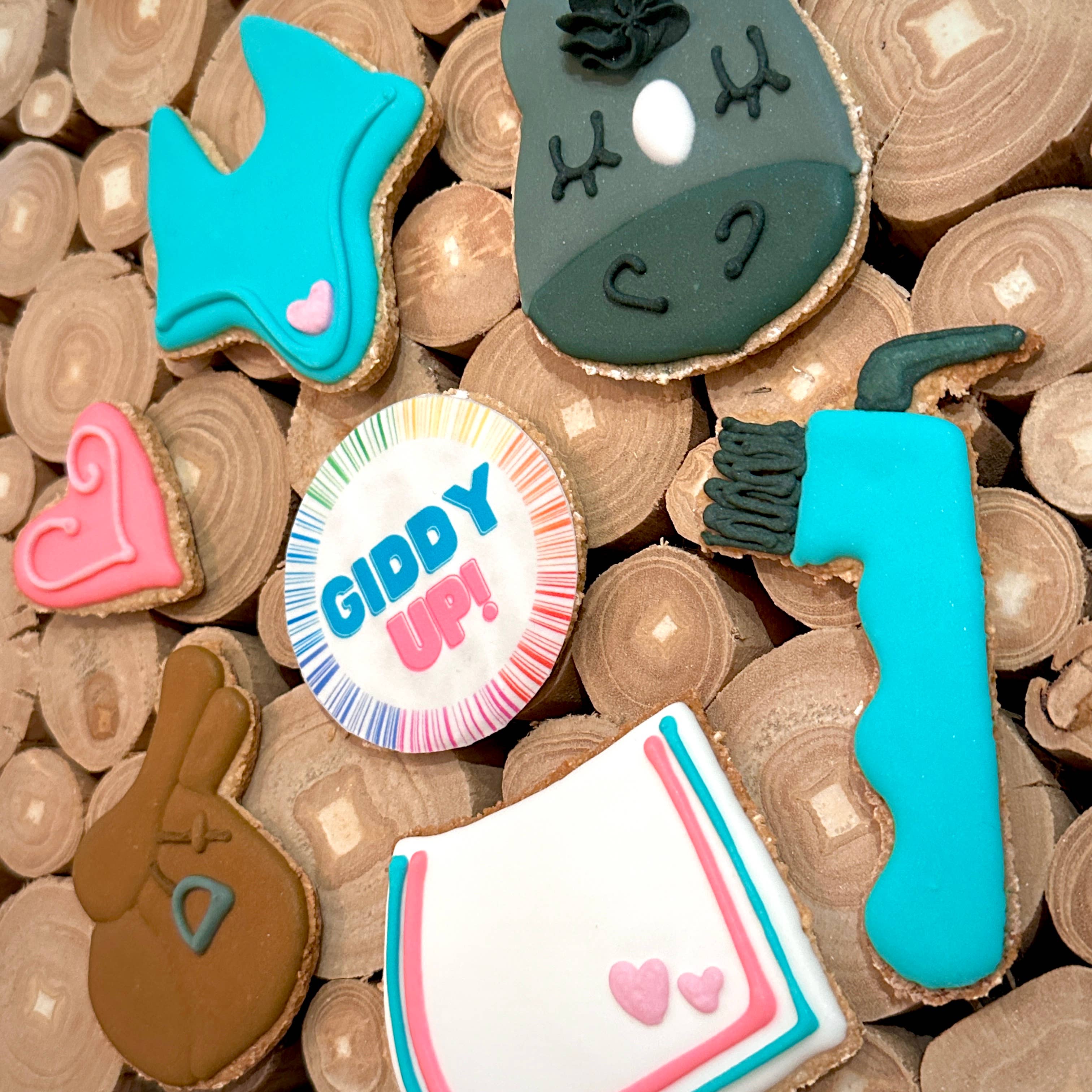 Pony Pals Set Horse Cookie 6 pack: Bay