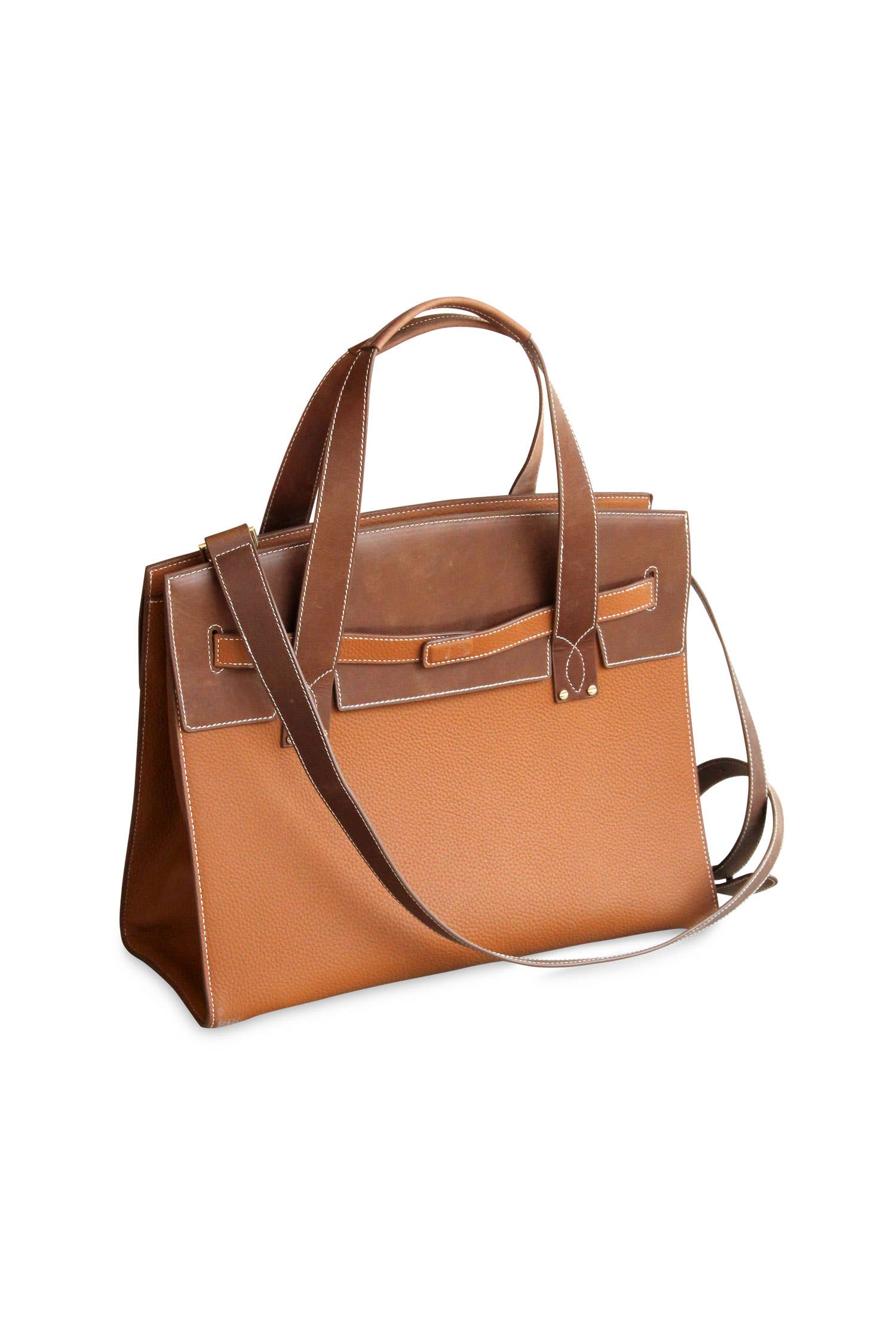 Stable Tote in Brindle & Teak