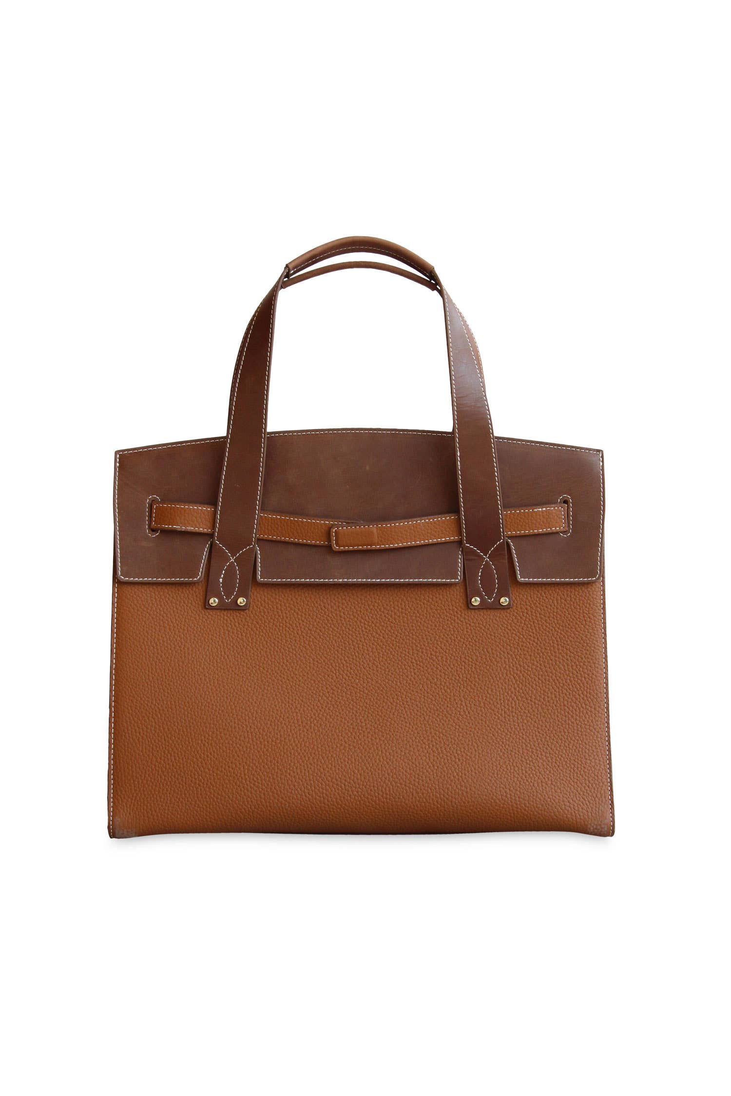 Stable Tote in Brindle & Teak