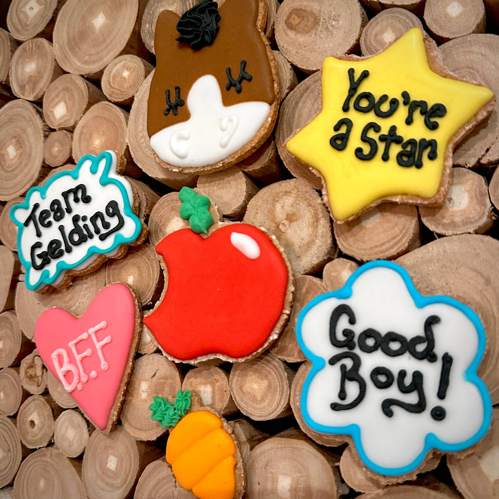 Team Gelding Horse Cookie 7 pack: Brown