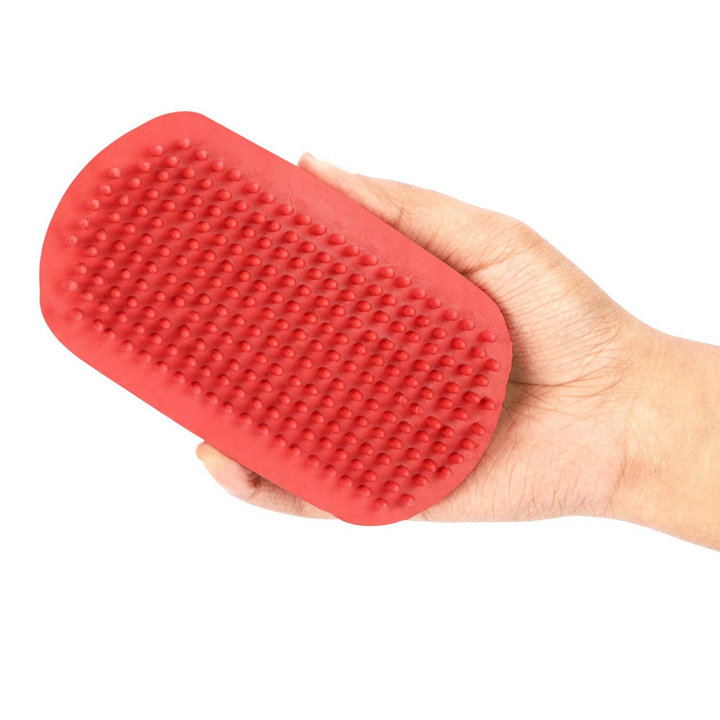 TuffRider Velvet Touch Horse Grooming Set: Red / Standard