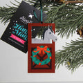 Grey Horse Barn Door Ornament