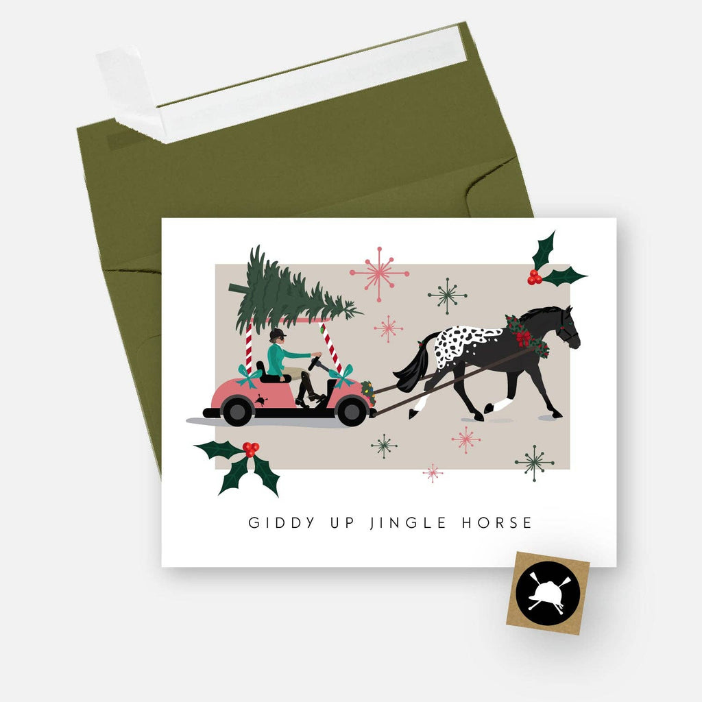 Giddy Up Jingle Horse: Single Card