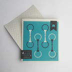 Snaffle Bit Equestrian Swedish Dishcloth - Horse Theme Gifts