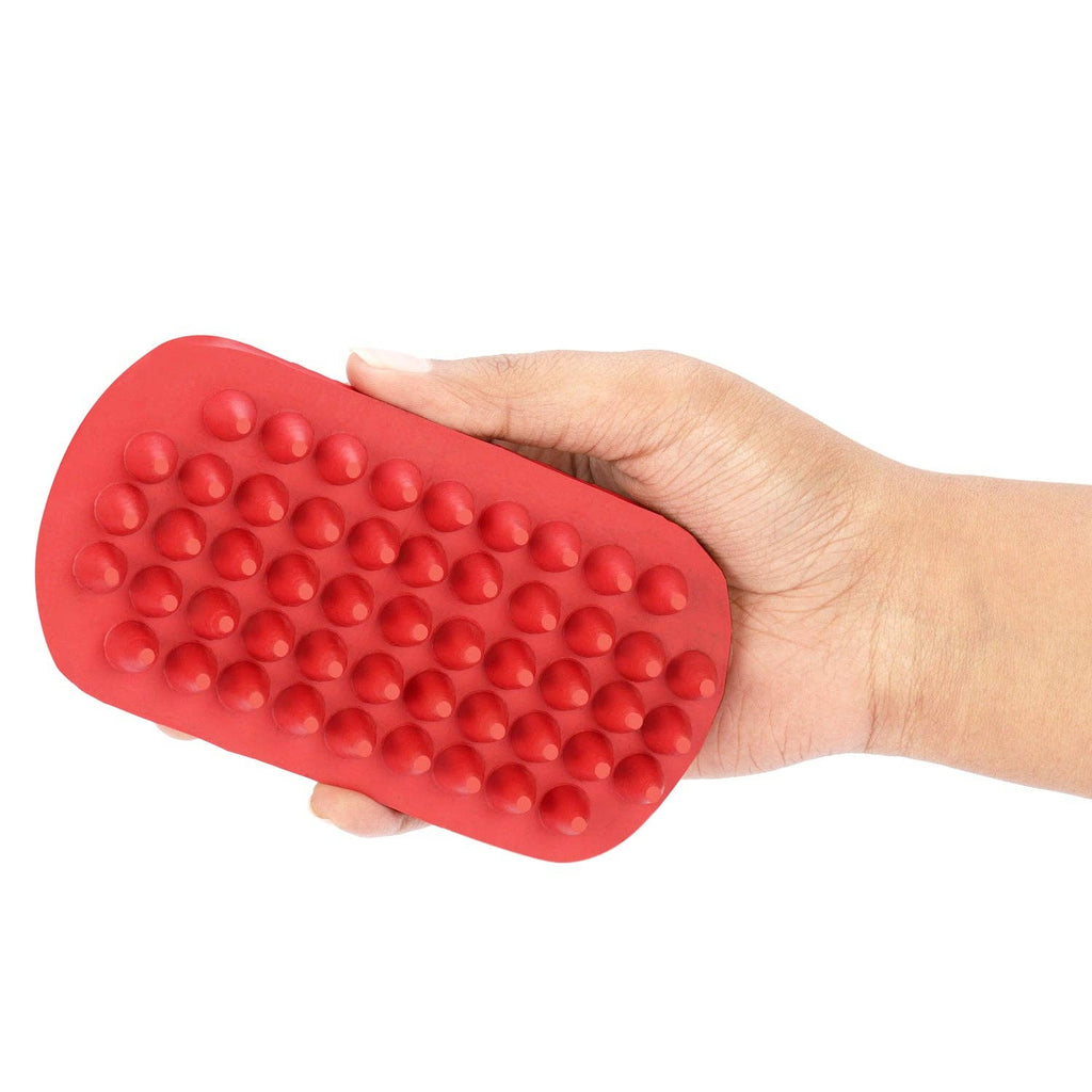 TuffRider Velvet Touch Horse Grooming Set: Red / Standard