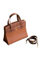 Stable Tote in Brindle & Teak