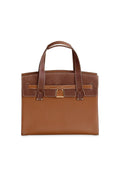 Stable Tote in Brindle & Teak