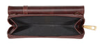 AWST Int'l Snaffle Bit Leather Cross Body Wallet: Black / STD