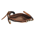 AWST Int'l Lila Vintage Snaffle Bit Clutch Crossbody Bag: Black